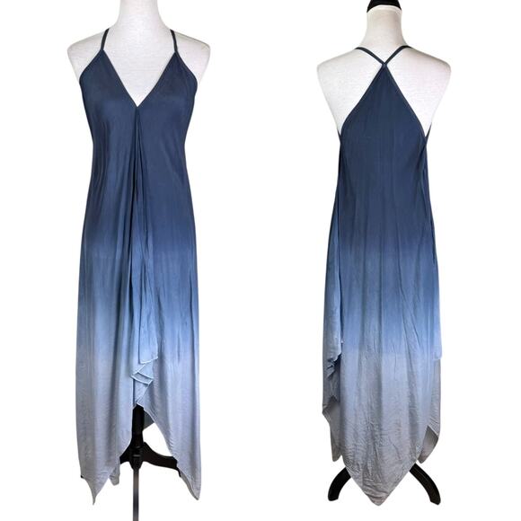 Viola Parrocchetti Dresses & Skirts - Viola Parrocchetti Navy Blue Ombre Anita Strappy Halter Vacation Maxi Dress
